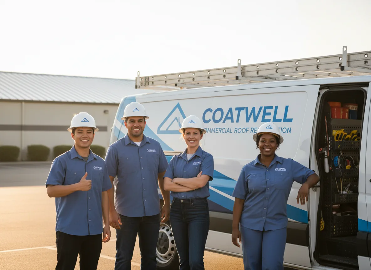 Commercial roof coating company in Center Cross, VA