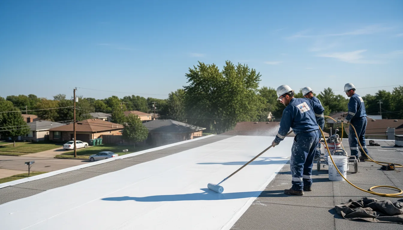 Commercial roof coating in Center Cross, VA near me
